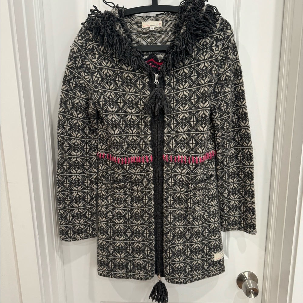 Odd Molly Women’s Full Zip Wool Sweater Jacket Style #469 Size 2(Medium)